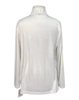 Kerrits 'Aire Ice Fil' Kids Long Sleeve Sun Shirt in White - Children's XL
