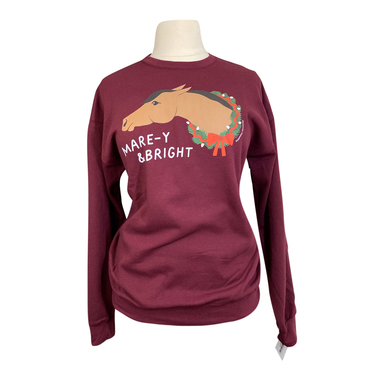 Dapplebay 'Mare-y & Bright' Sweatshirt in Mulled Wine/Bay