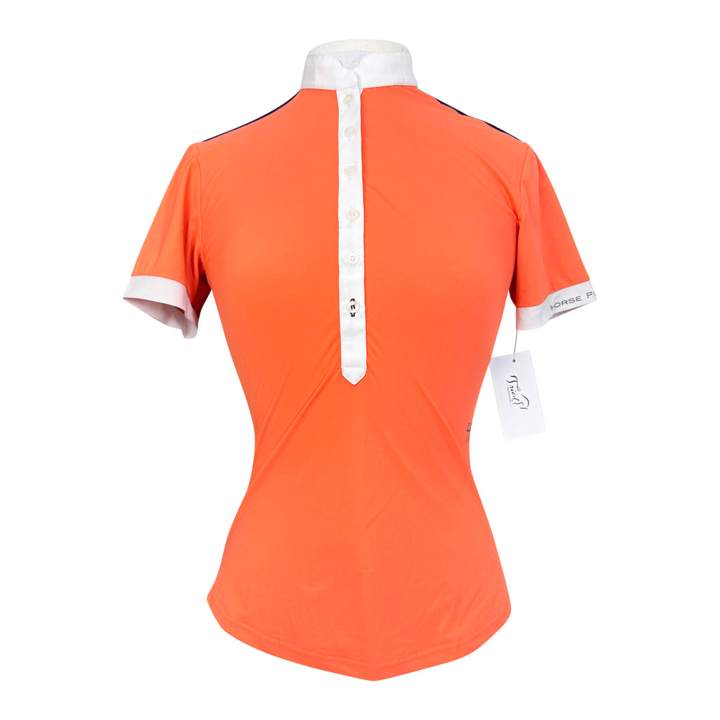 Horse Pilot 'Aerolight' Short Sleeve Competition Shirt in Coral