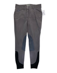 Dover Saddlery Knee Patch Breech in Grey