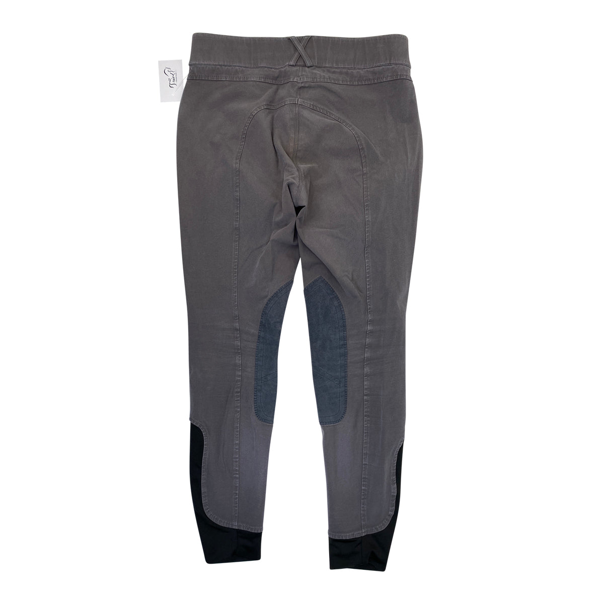 Dover Saddlery Knee Patch Breech in Grey