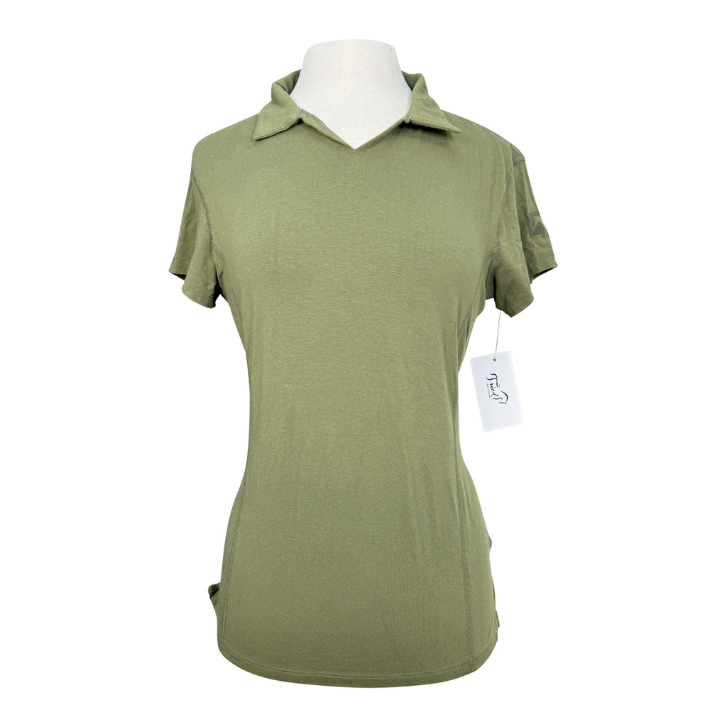 Riding Sport Short Sleeve Shirt in Army Green