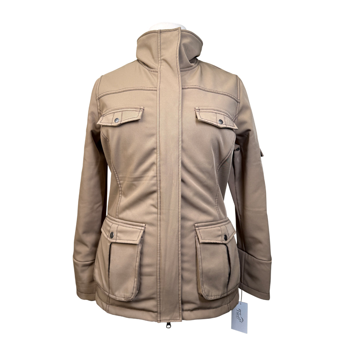 Goode Rider Zip-Up Jacket in Sand 