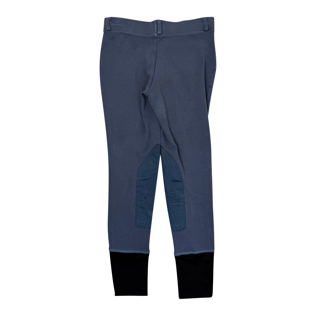 TuffRider Kids Pull-On Knee Patch Breeches in Denim