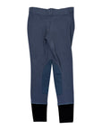 TuffRider Kids Pull-On Knee Patch Breeches in Denim