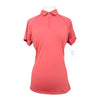 Dover Saddlery Short Sleeve 1/4 Polo Zip in Mulberry - Women's Medium