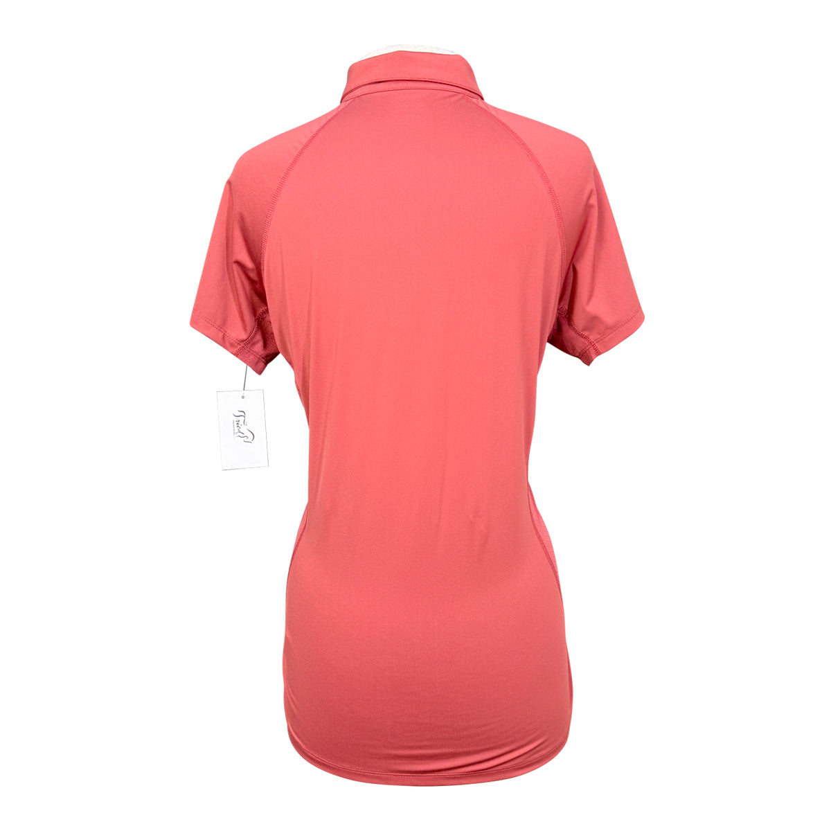 Dover Saddlery Short Sleeve 1/4 Polo Zip in Mulberry - Women's Medium