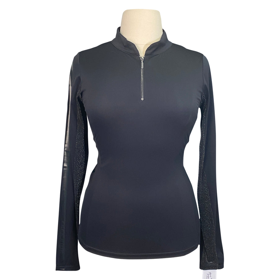 Free Ride Equestrian 'Sara' Sun Shirt in Black