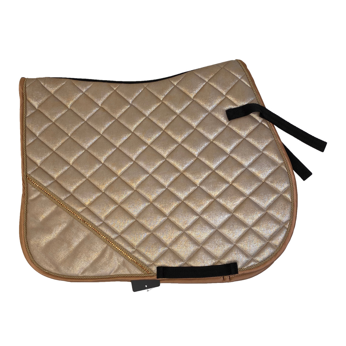 HKM 'Rosegold Glitter' All Purpose Saddle Pad in Vanilla