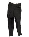 Kerrits Kids Fleece Knee Patch Tights in Black Microcheck
