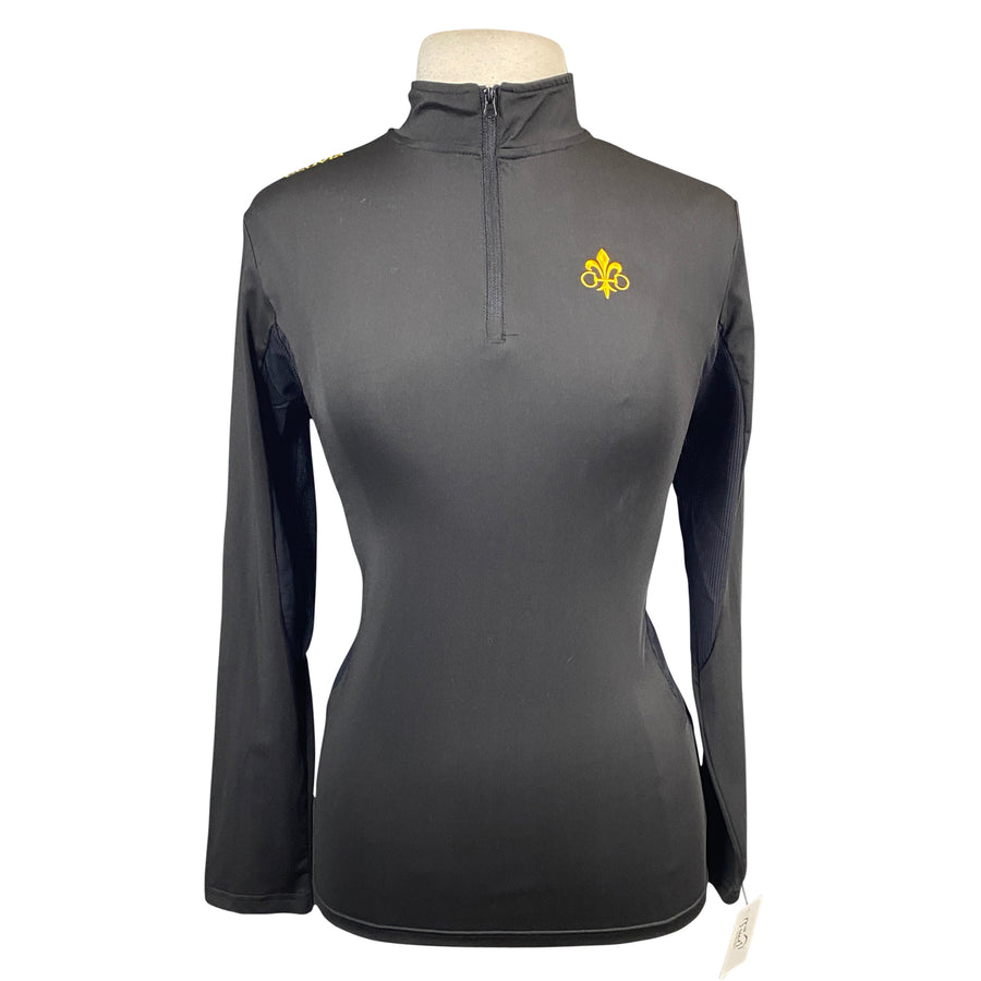 Clovis Equestrian 'The Luna' Top in Black