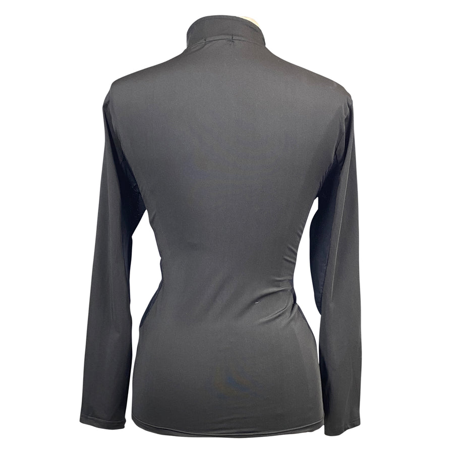 Clovis Equestrian 'The Luna' Top in Black