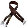 Fancy Stitched Overlay Girth in Chestnut