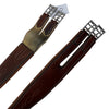 Fancy Stitched Overlay Girth in Chestnut