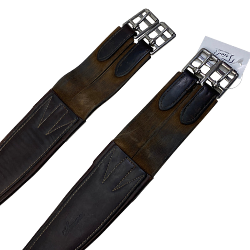 Aramas Fancy Stitched Overlay Girth in Brown