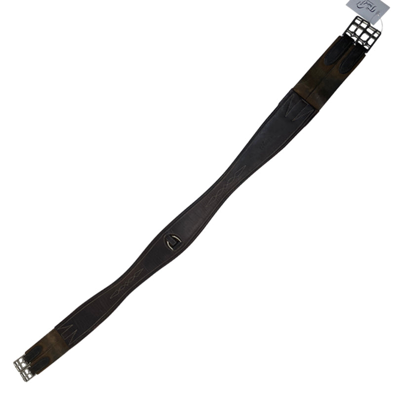 Aramas Fancy Stitched Overlay Girth in Brown