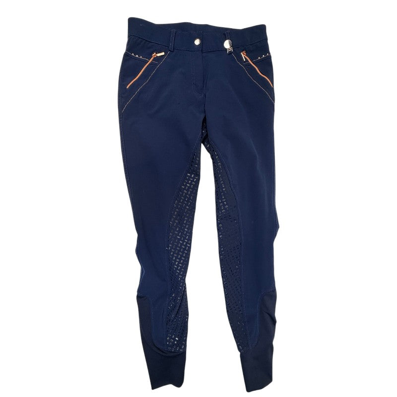 Premier Equine 'Milliania' Full Seat Breeches in Navy