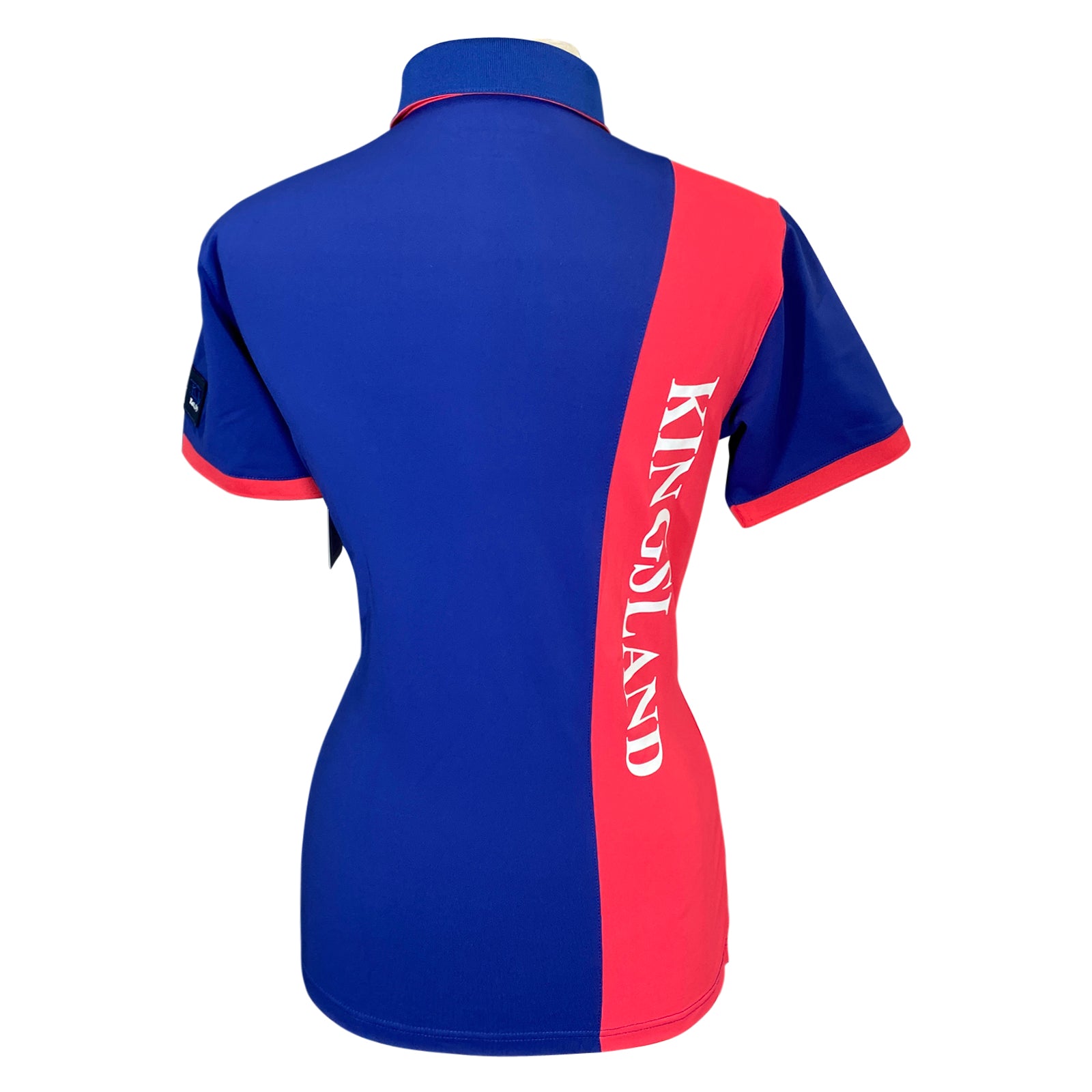 Back of Kingsland 'Waverly' Tech Pique Polo in Blue Depths - Women's Large