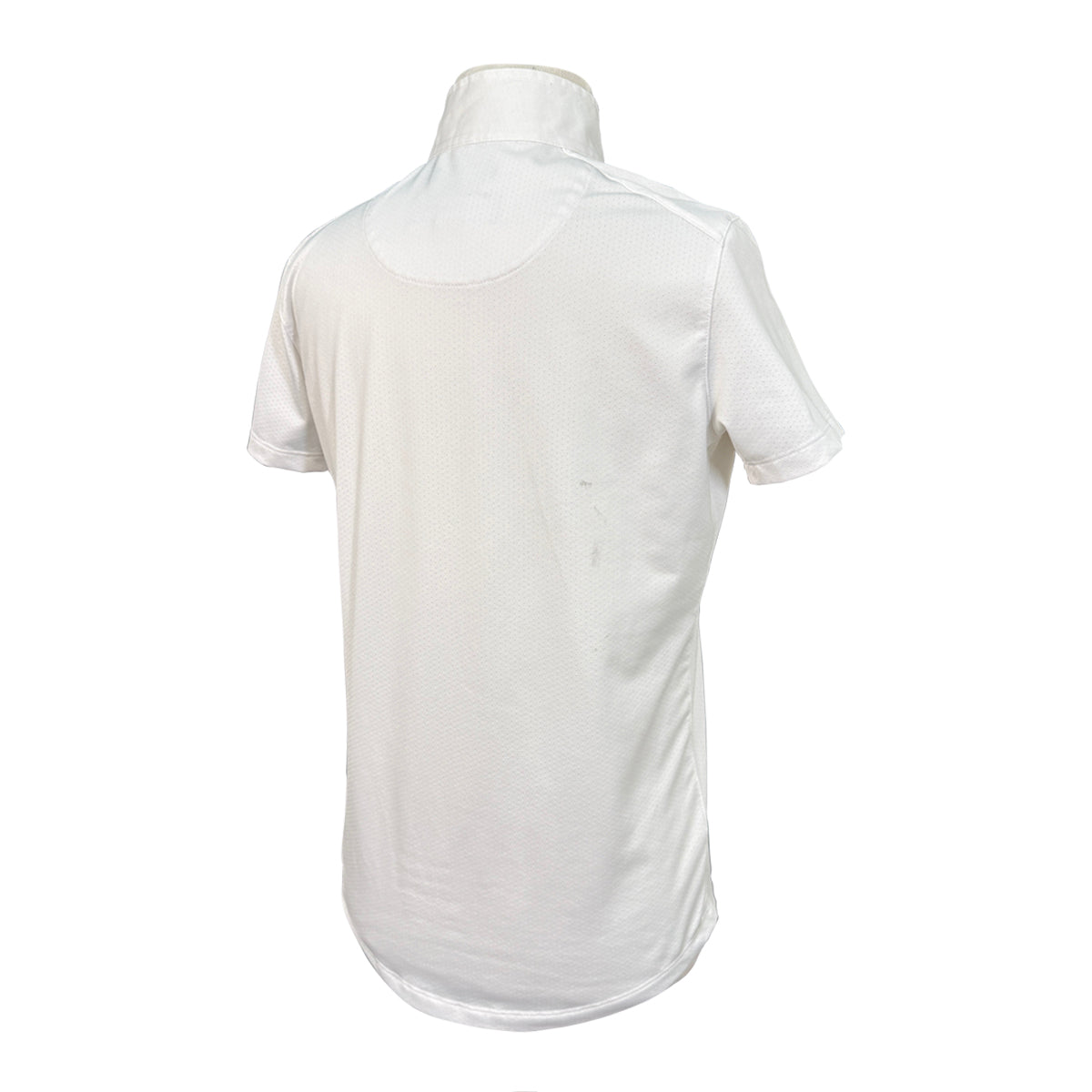 Essex Classics &#39;Talent Yarn&#39; Short Sleeve Show Shirt in White/Dog Love