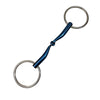 Fager 'Lilly' Titanium FSS Loose Ring Single Joint Snaffle in Blue/Titanium