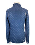 Ariat TEK Heat Series Long Sleeve Shirt in Navy/Polka Dots