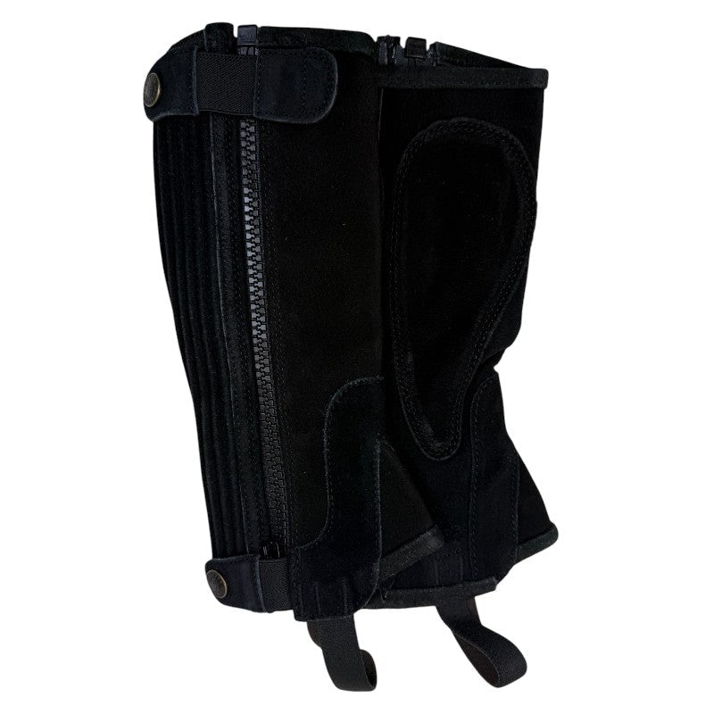 Shires Moretta Suede Half Chaps  in Black