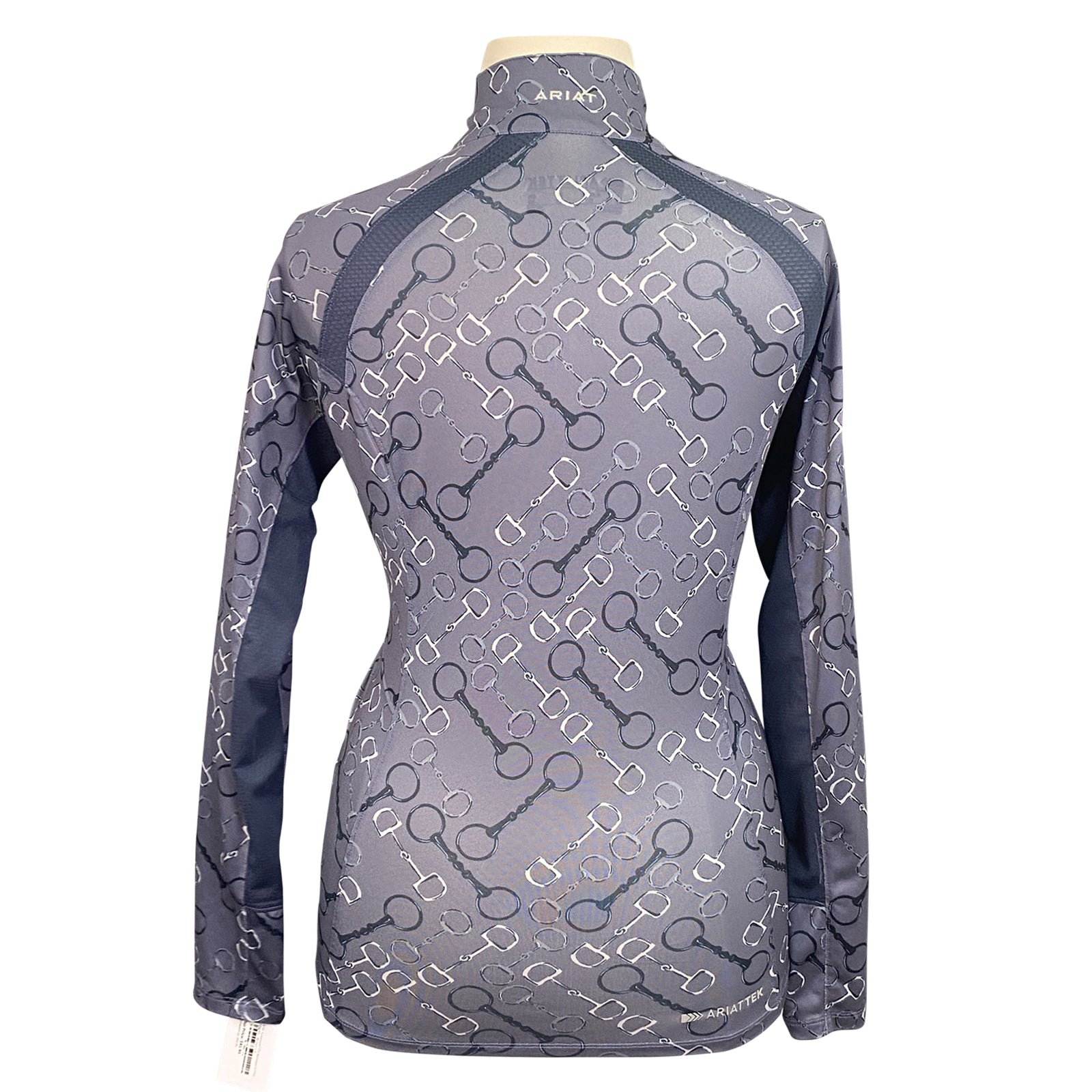 Ariat 'Sunstopper 2.0' Baselayer in Grey/Bits - Women's Medium