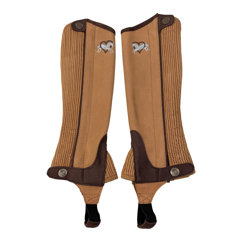 Ovation Kids' Horse 'n' Heart Half Chaps in Brown