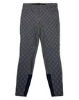 Kerrits 'Crossover' Breeches in Grey Plaid