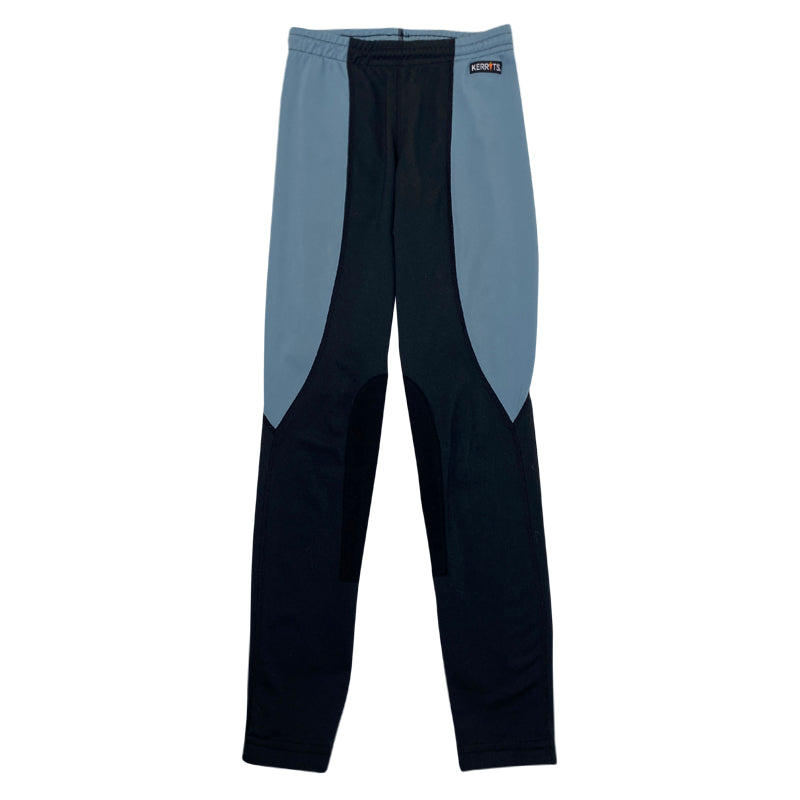 Kerrits Knee Patch Performance Tights in Black/Cloud