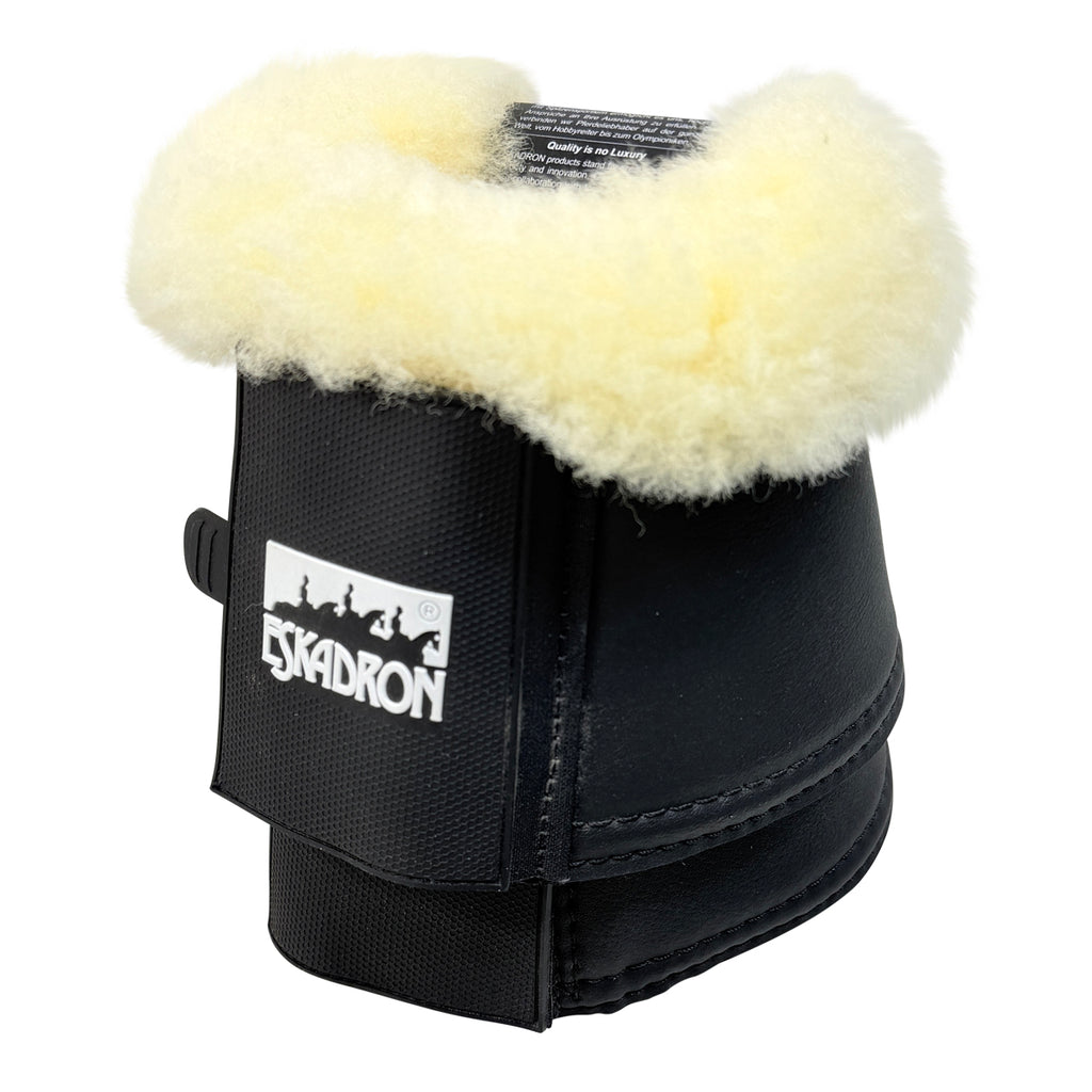 Eskadron Fleece Bell Boots in Black/Fleece