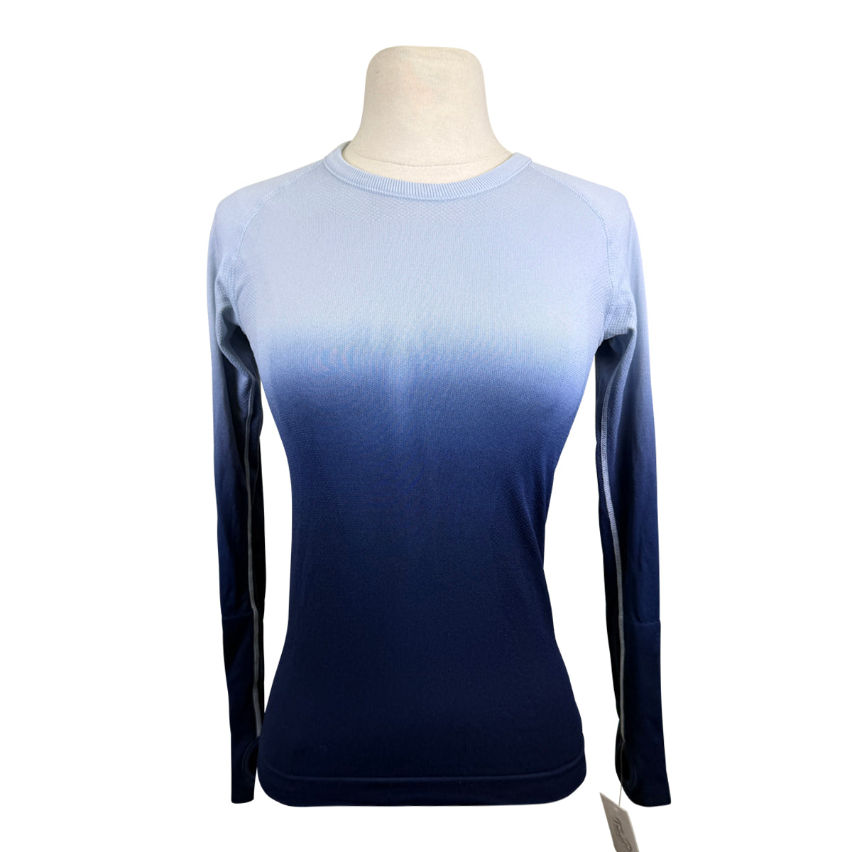 TKEQ 'The Kennedy' Seamless Long Sleeve Shirt in Ink Ombre