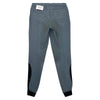 Back of Cavalleria Toscana Logo Grip Breeches in Petrol Blue
