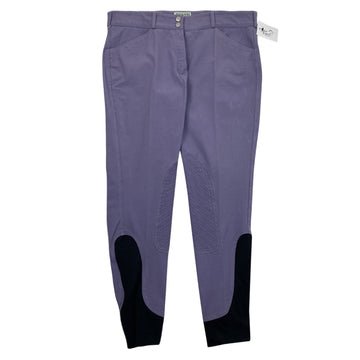 Dover Saddlery 'Wellesley Grip' Breeches in Wisteria Purple