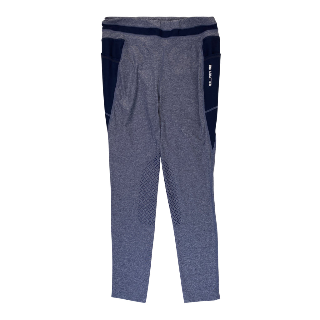 Ariat Freja Cooling Knee Patch Tights in Blue Heather
