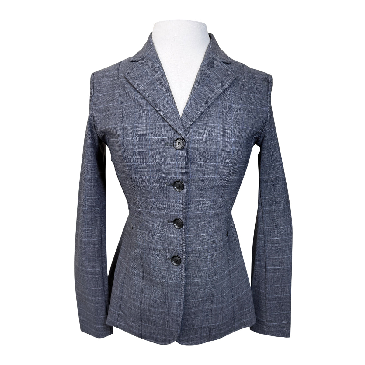 RJ Classics 'Palermo' Show Coat in Grey Plaid