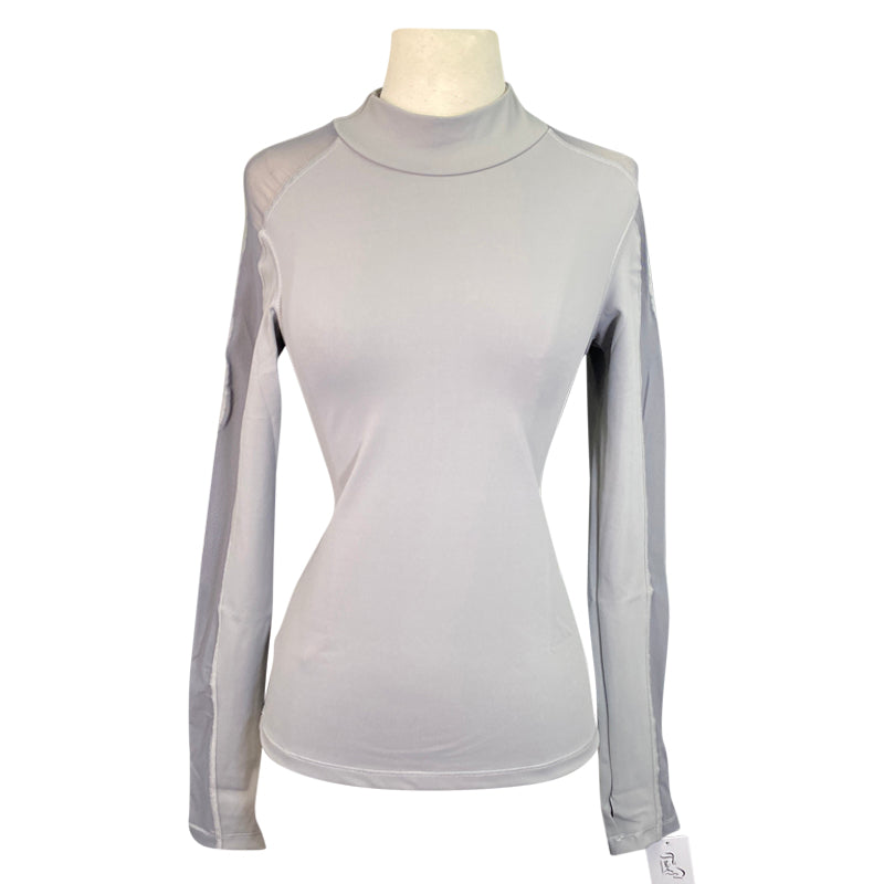 Euphoric Equestrian Soleil Mesh Long Sleeve in Fairy Grey 