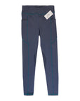 Riding Sport Knee Patch Tech Tights in Slate/Teal - Children's XL