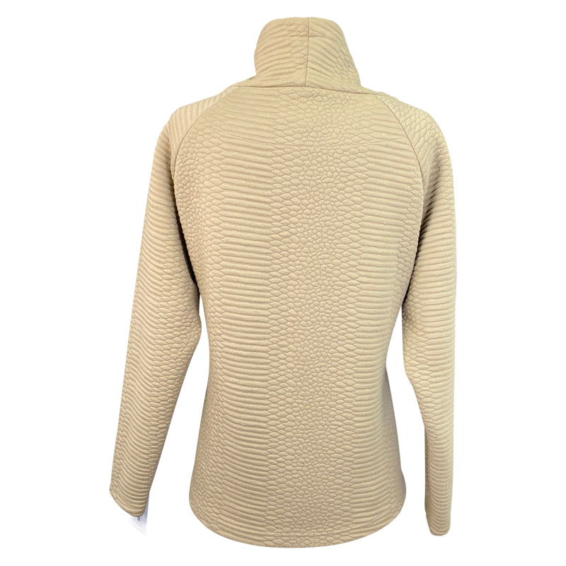 Back of Dover Saddlery Wild Pullover in Khaki Snakeskin