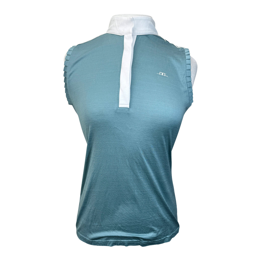AA Platinum Ruffled Show Shirt in Teal