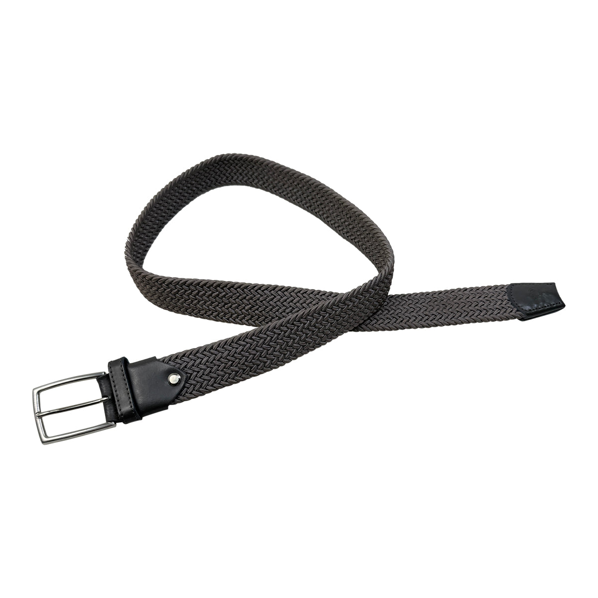Cavalleria Toscana Braided Elastic Belt in Grey