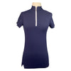 Tailored Sportsman 'Ice Fil' Short Sleeve Shirt in Navy - Women's Medium