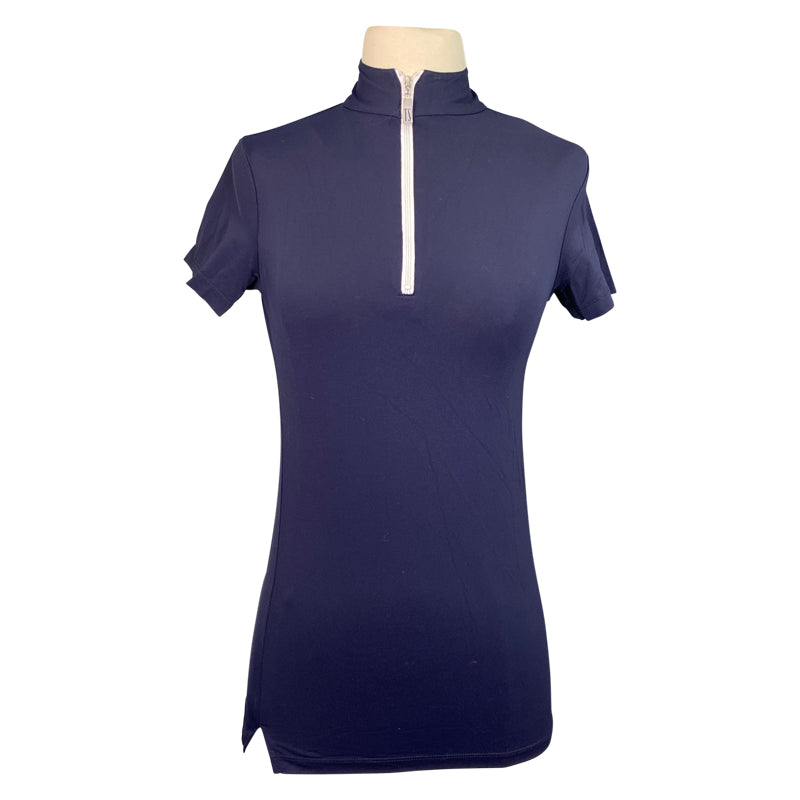 Tailored Sportsman 'Ice Fil' Short Sleeve Shirt in Navy - Women's XXS