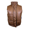 Ariat 'Swirls' Faux Leather Vest in Cognac