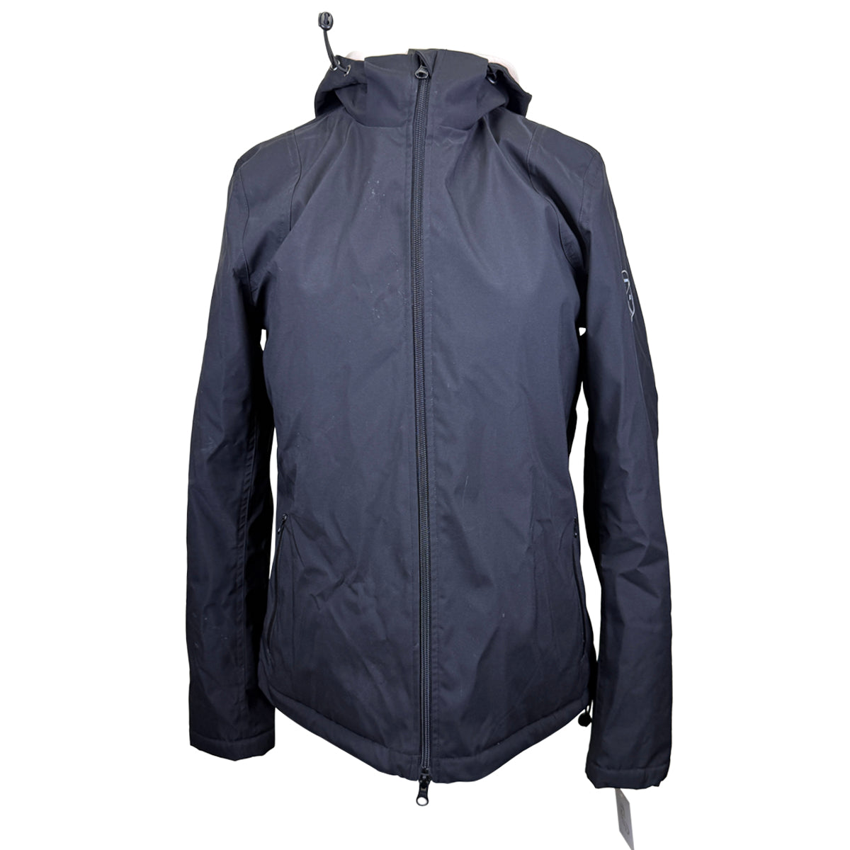 Free Ride Equestrian Hooded Zip Jacket in Black