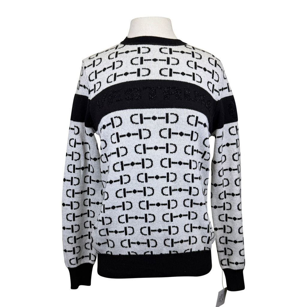 Vestrum 'Montagna' Round Neck Sweater in White/Black