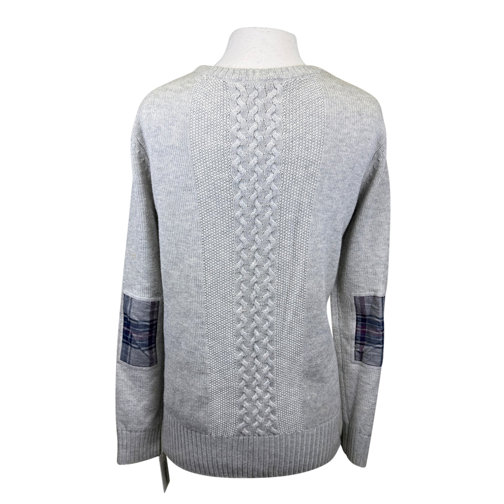 Noel Asmar Wool Cable Knit Sweater in Grey