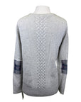Noel Asmar Wool Cable Knit Sweater in Grey
