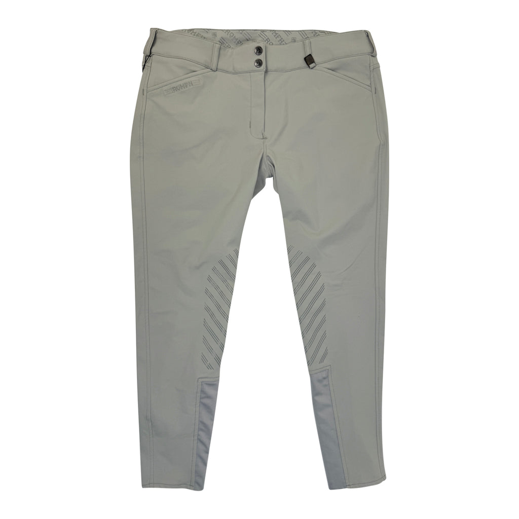 Romfh 'Gabriella' Knee Patch Breeches in Mist Grey 