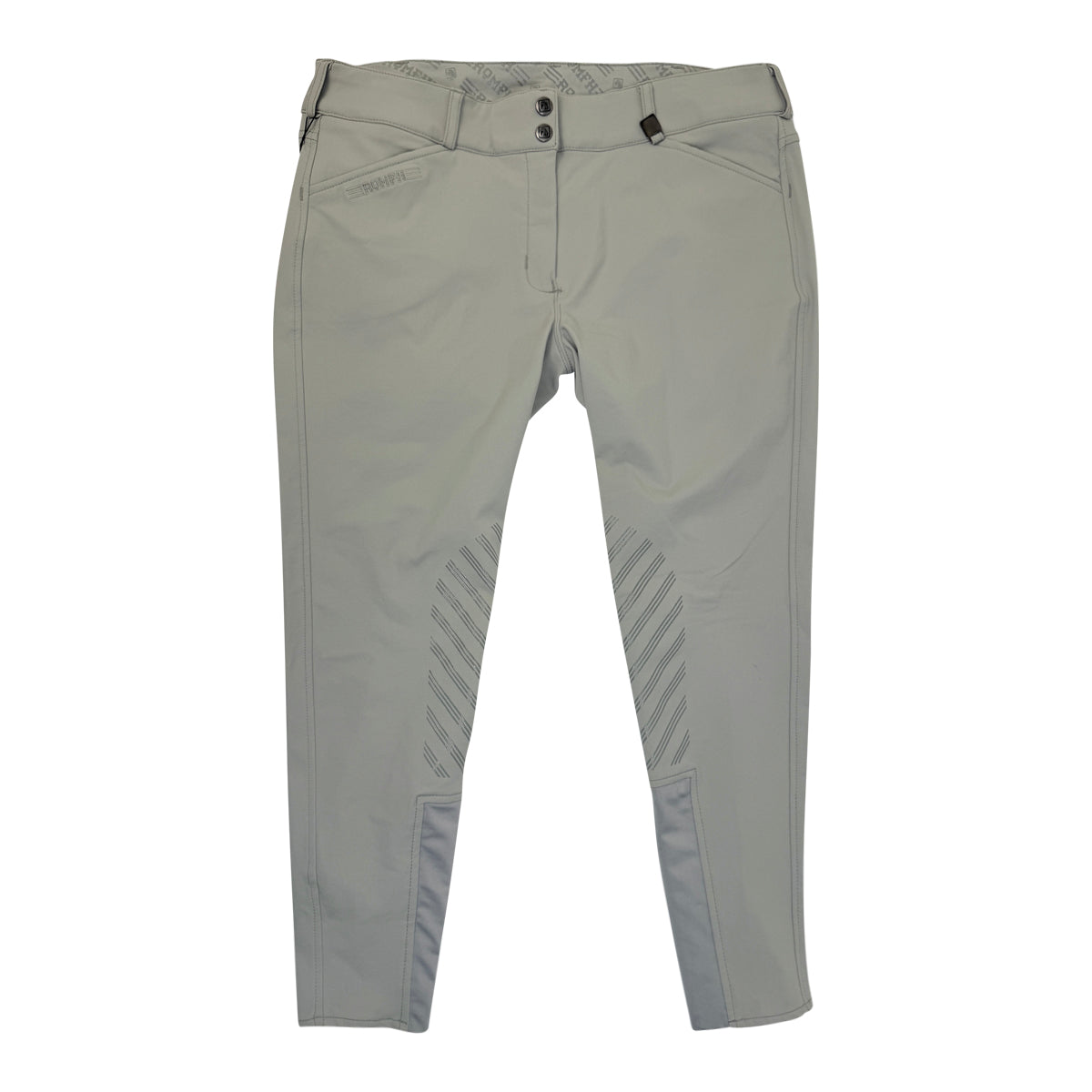 Romfh 'Gabriella' Knee Patch Breeches in Mist Grey 